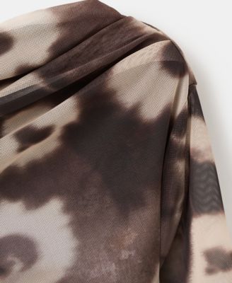 Women's Asymmetrical Floral Print Dress