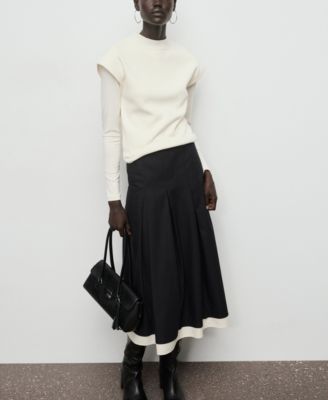 Women's Combined Pleated Skirt