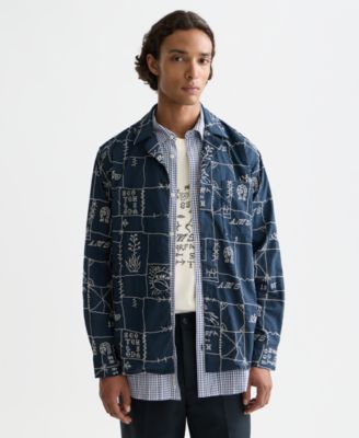 Men's All-Over Embroidered Shirt