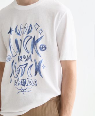 Men's Washed Graphic Regular-Fit T-Shirt