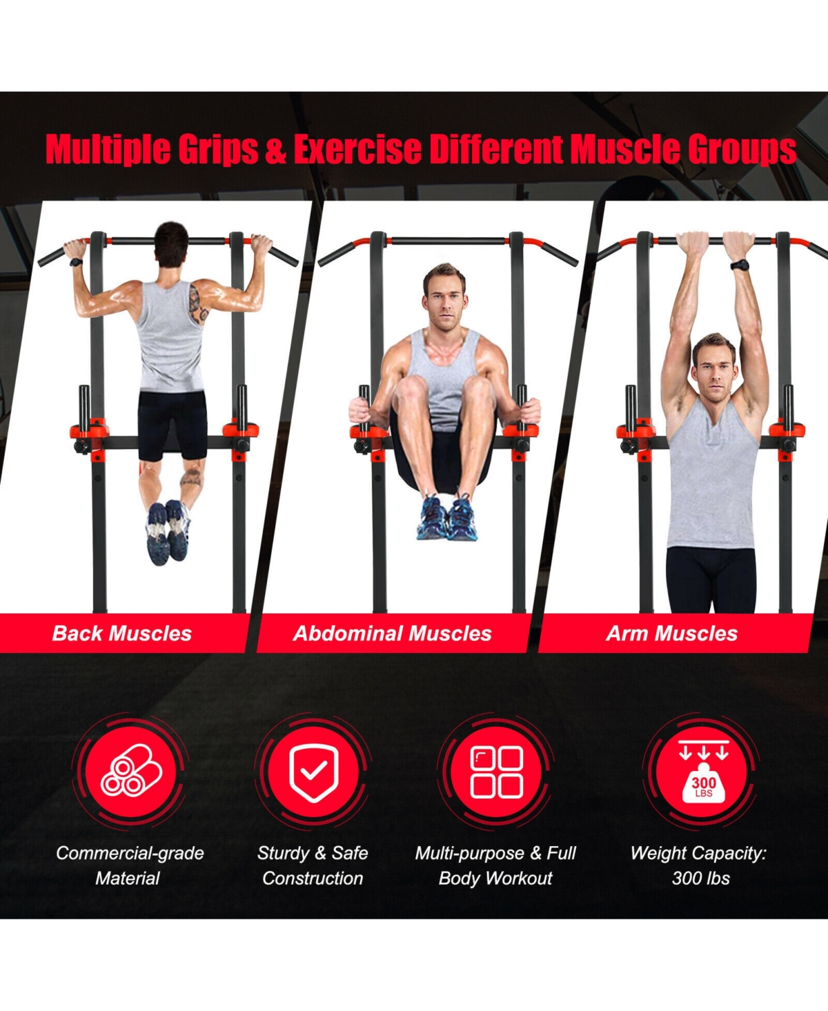 Skonyon Multi-function Power Tower for Full-body Workout