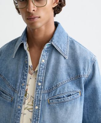 Men's Washed Denim Shirt