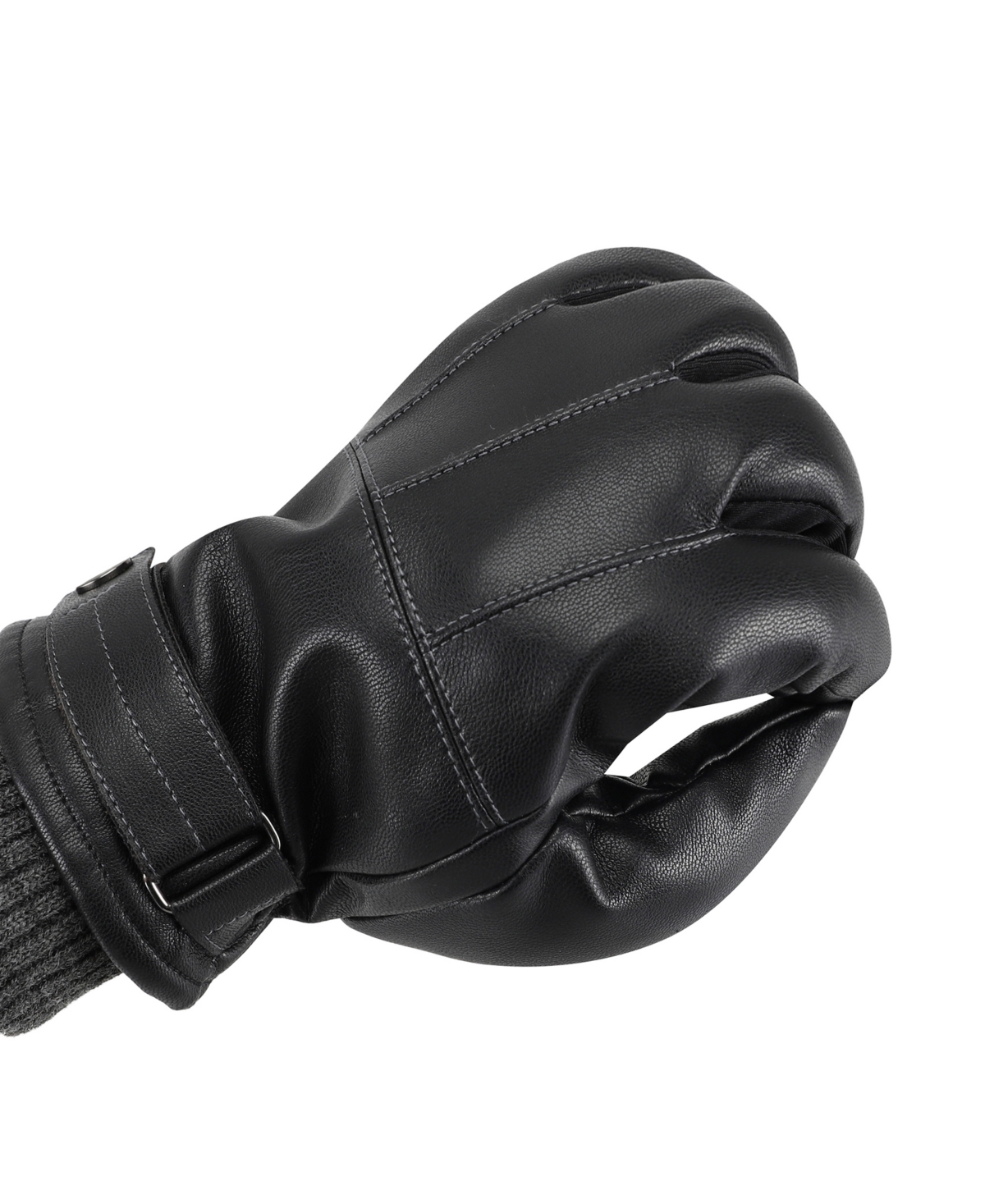 Isotoner Signature Men's SleekHeat Touchscreen Rib Knit Cuff Gloves