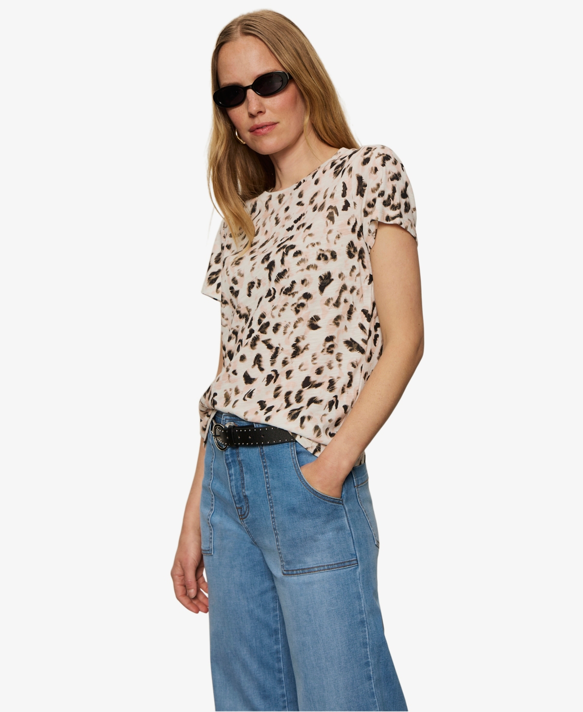 Sanctuary Women's Perfect Pull On T-shirt In Animal Print