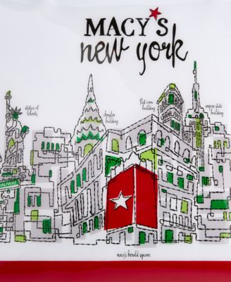 New York Skyline Graphic Zip Shoulder Bag, Macy's Exclusive