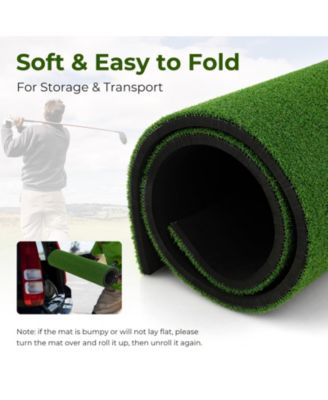 5 x 3 ft Artificial Turf Grass Practice Mat for Indoors and Outdoors-32mm