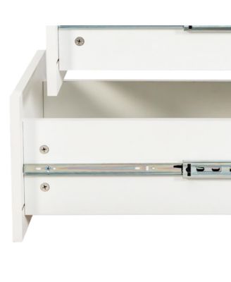 70.87" H Display Storage Cabinet with 4-Tier Shelves and 3 Side Drawers, Modern Wooden Tall Bookshelf for Home