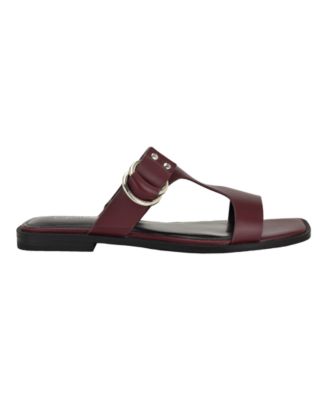 Women's Meritt Leather Flat Slip-On Sandals