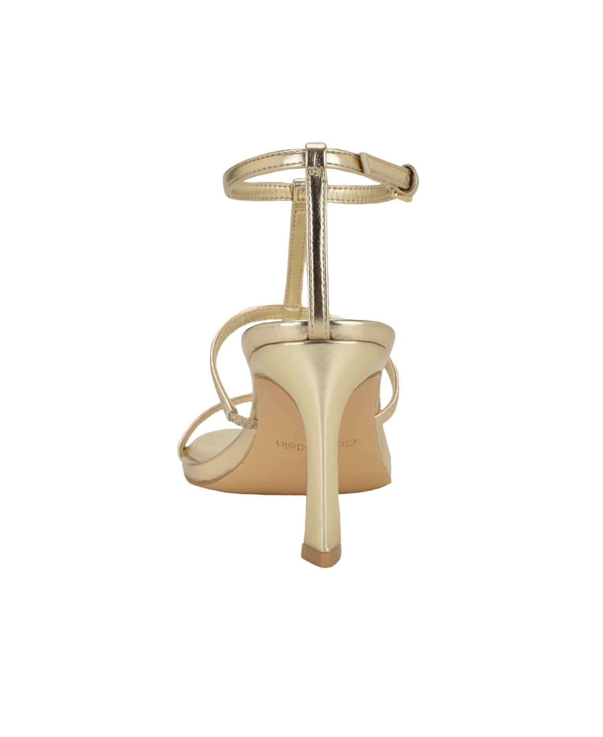 Calvin Klein Pelara Ankle Strap Sandal In Gold