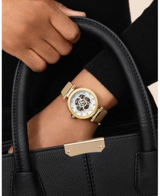 Women's Laura Automatic Genuine Leather Band Watch 1212BLAL