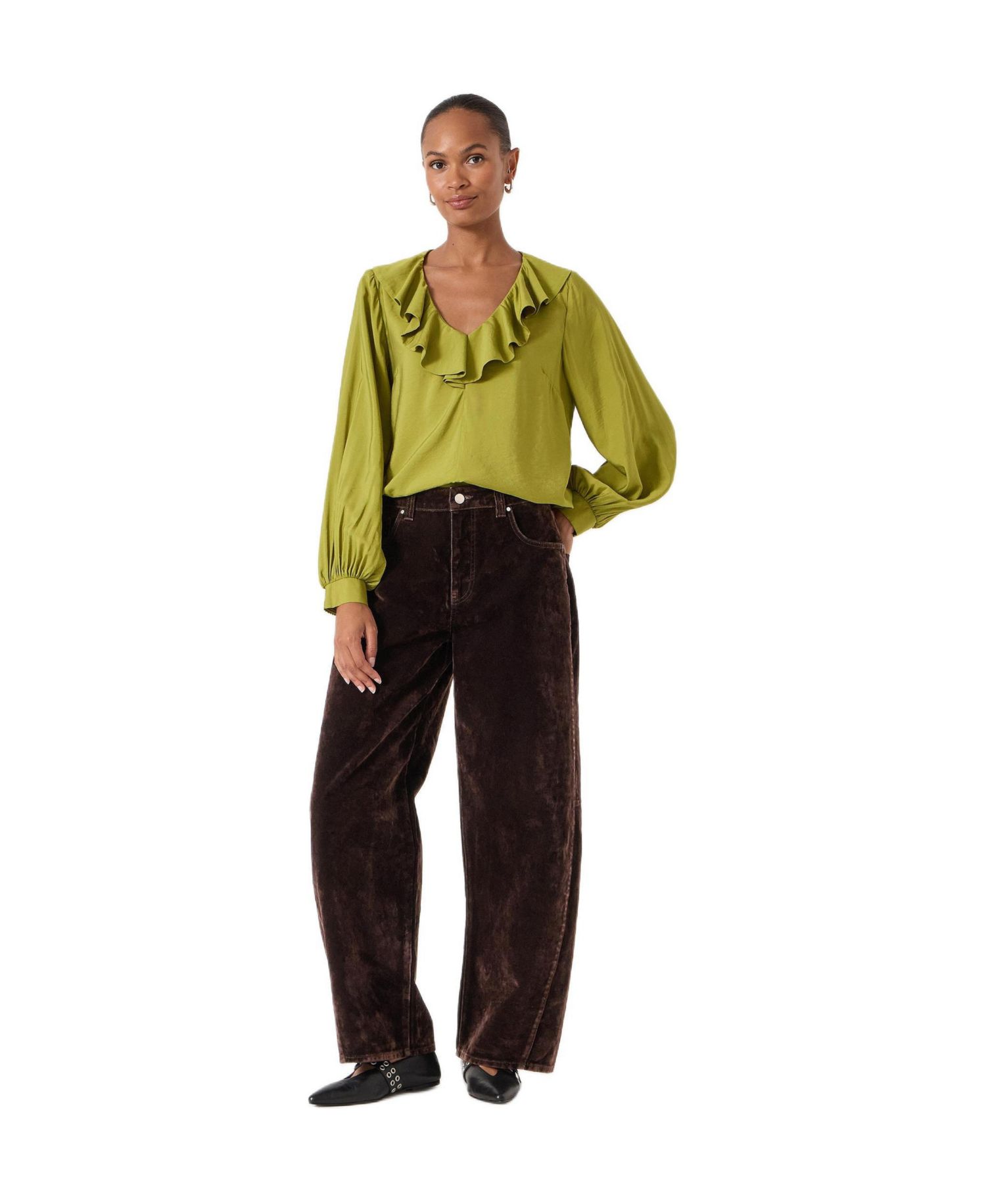 Women's Air Flow Ruffle Blouse