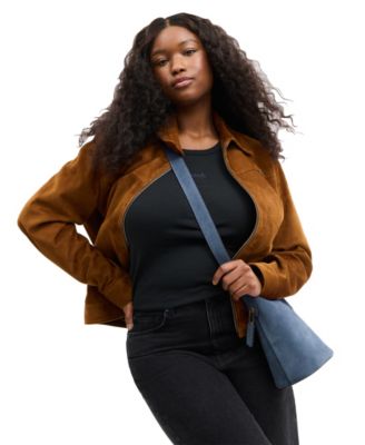 Bleecker Small Suede Bucket Bag 21