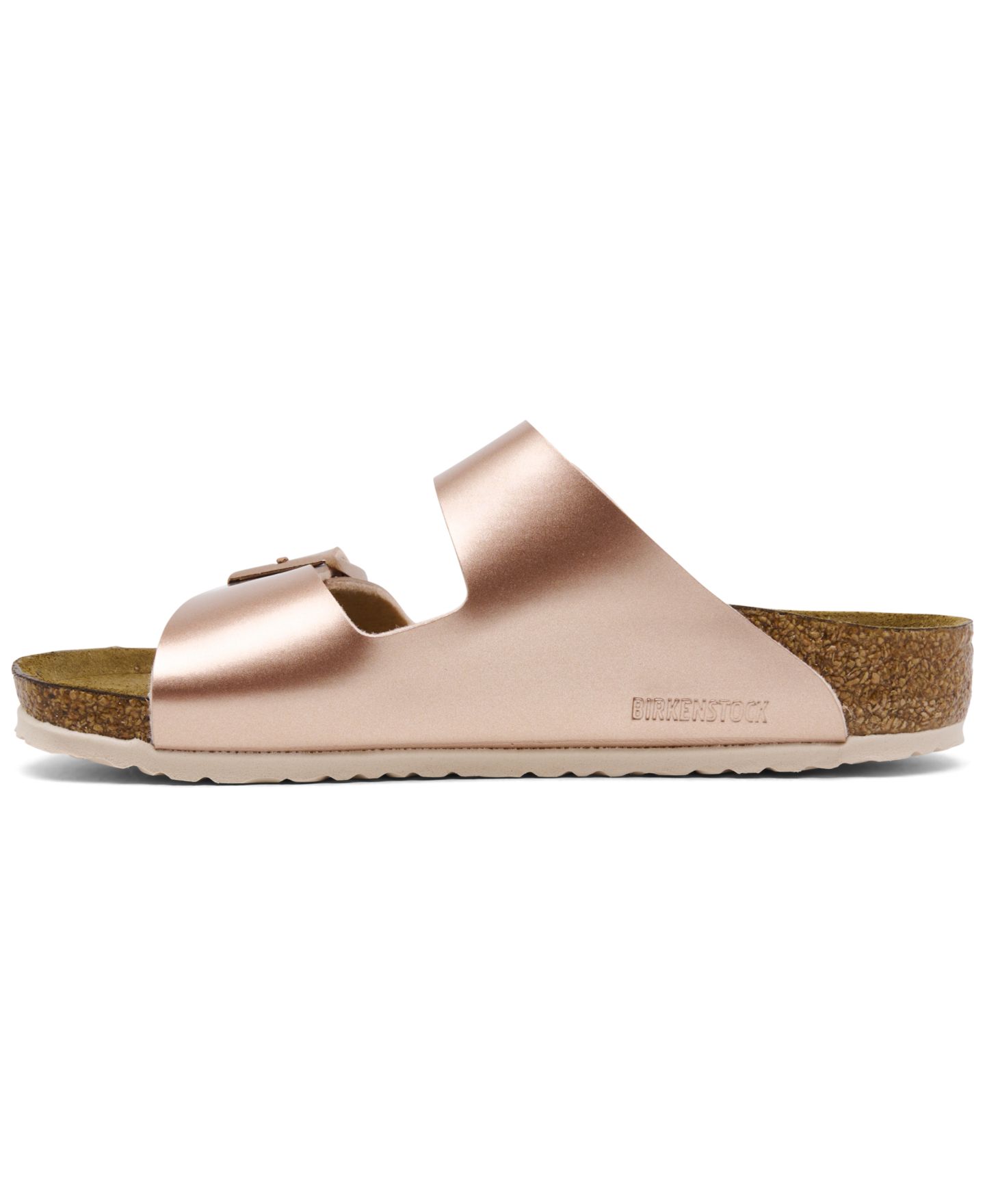 Сандалии Birkenstock Arizona Birko-Flor Sandals from Finish Line для девочек, цвет: Медный — фото 2