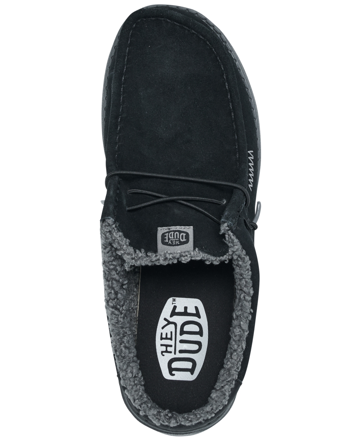 Hey Dude Men's Wally Slip Warmth Slippers From Finish Line In Black