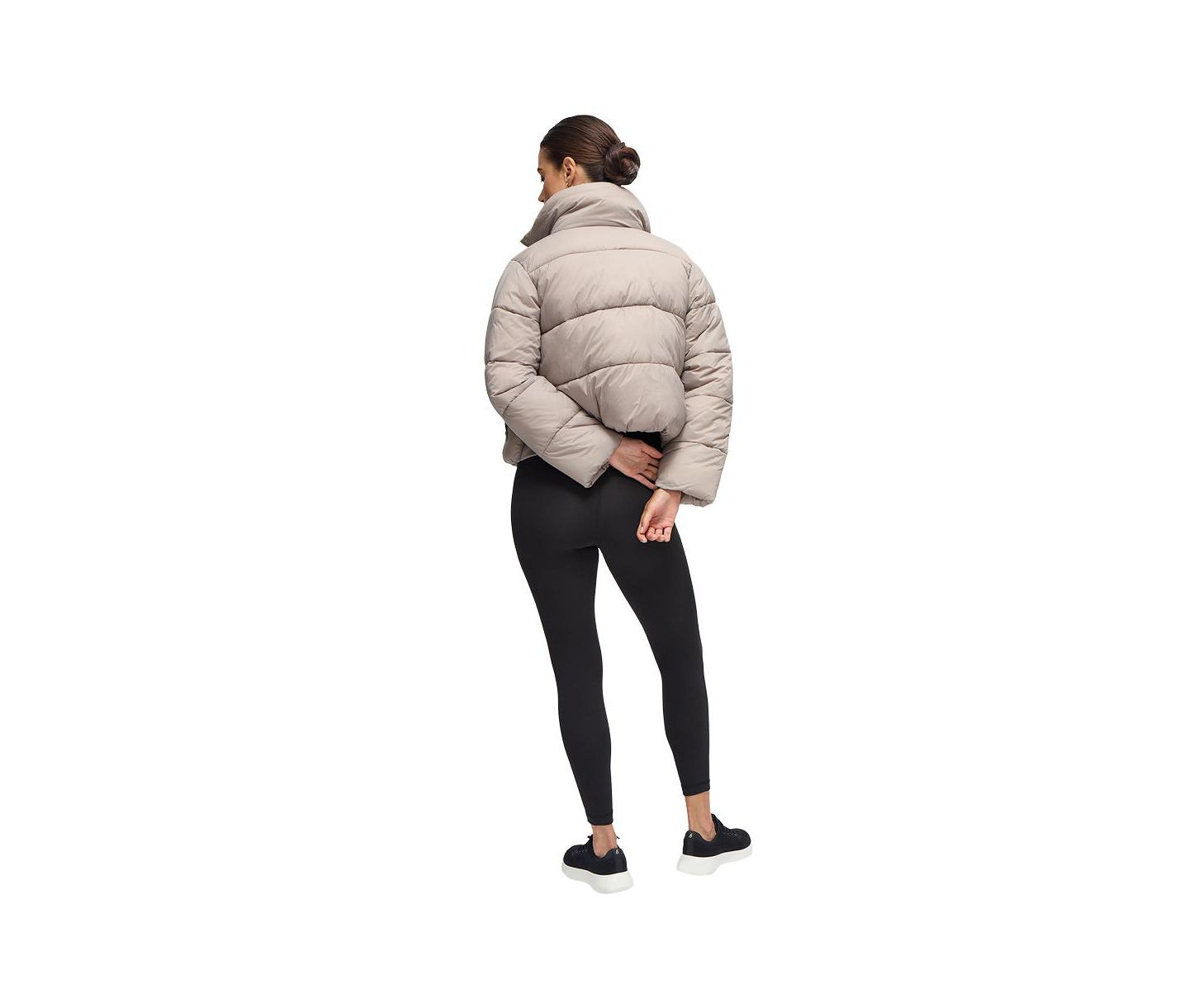 Женская куртка Ingrid + Isabel Cropped Puffer, цвет: Серо-бежевый — фото 4