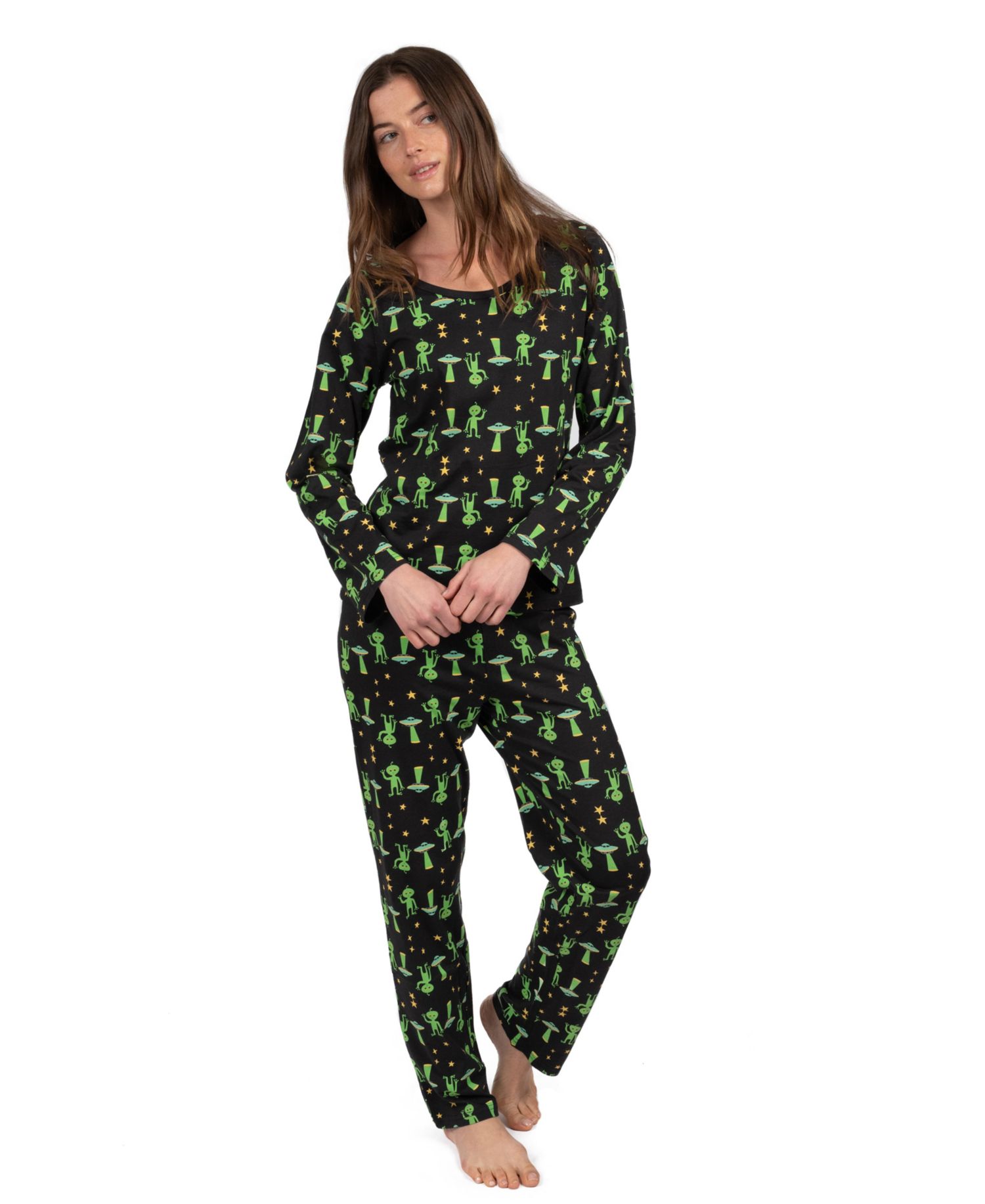 Women's Two Piece Cotton Halloween Pajamas