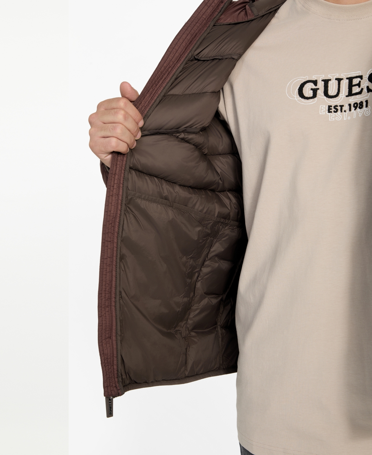 Guess Men's Color-Block Puffer Jacket