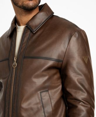 Men's Vintage Faux Leather Jacket