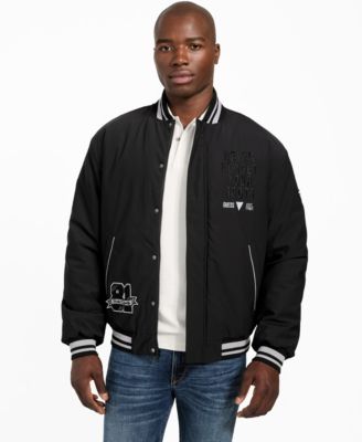 GUESS - Men's Varsity Bomber Regular-Fit Jacket