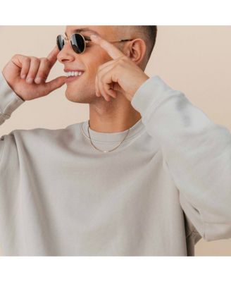 Men’s Organic Cotton Teddy Oversized Crewneck