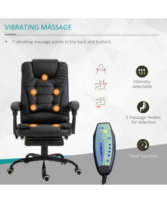 7-Point Vibrating Massage Office Chair with High Back