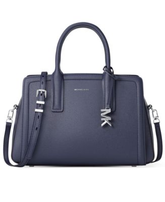 Michael Kors Laila Medium Leather Satchel Handbag - Macy's