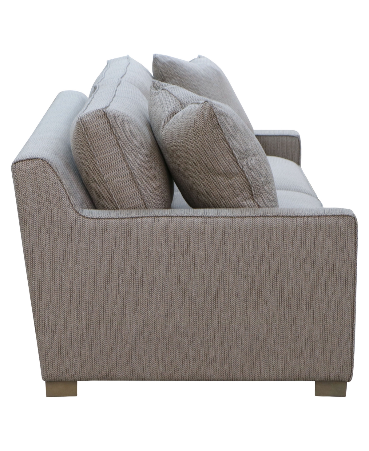 Macy's Stacia 87" Fabric Fully Padded Sofa In Brown