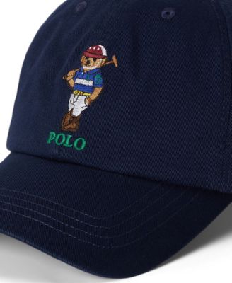 Boys' 2-7 Polo Bear Cotton Twill Ball Cap