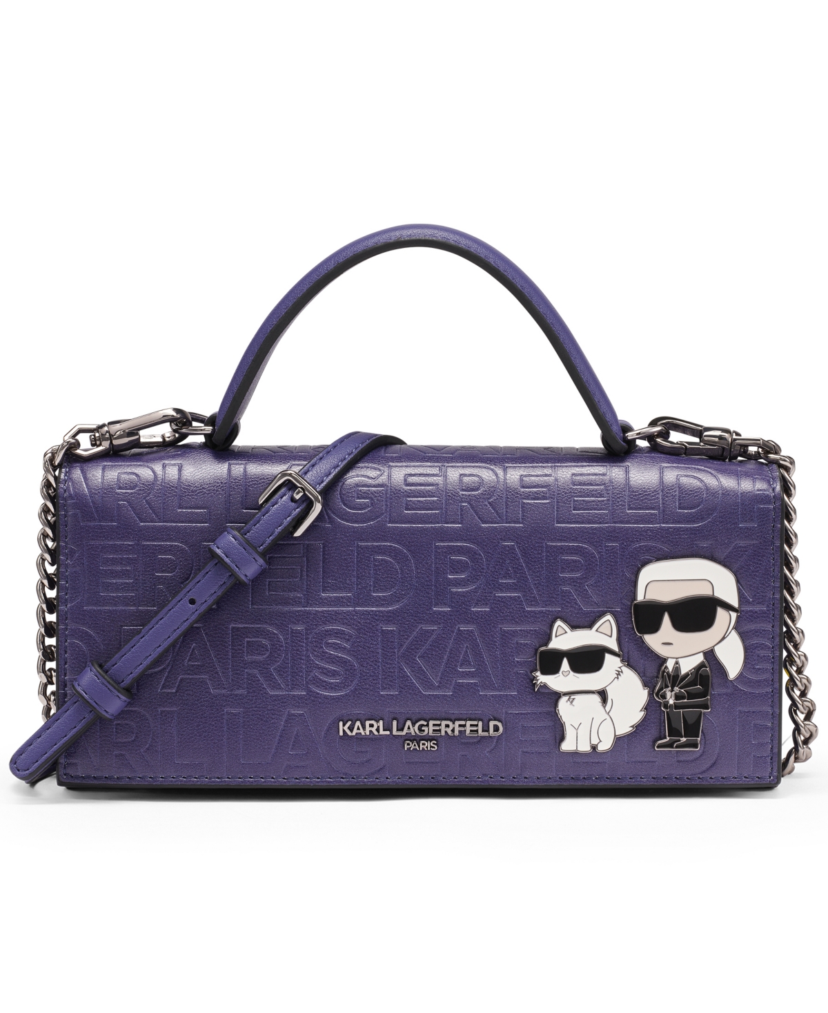 Karl Lagerfeld Meribel Top Handle Wallet In Purple