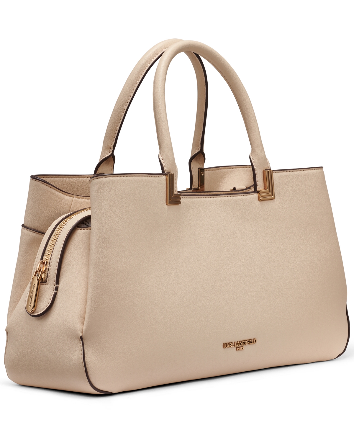Karl Lagerfeld Meribel Large Satchel Bag In Brown