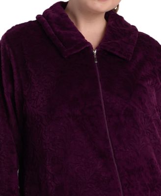 Women's Long-Sleeve Solid Robe