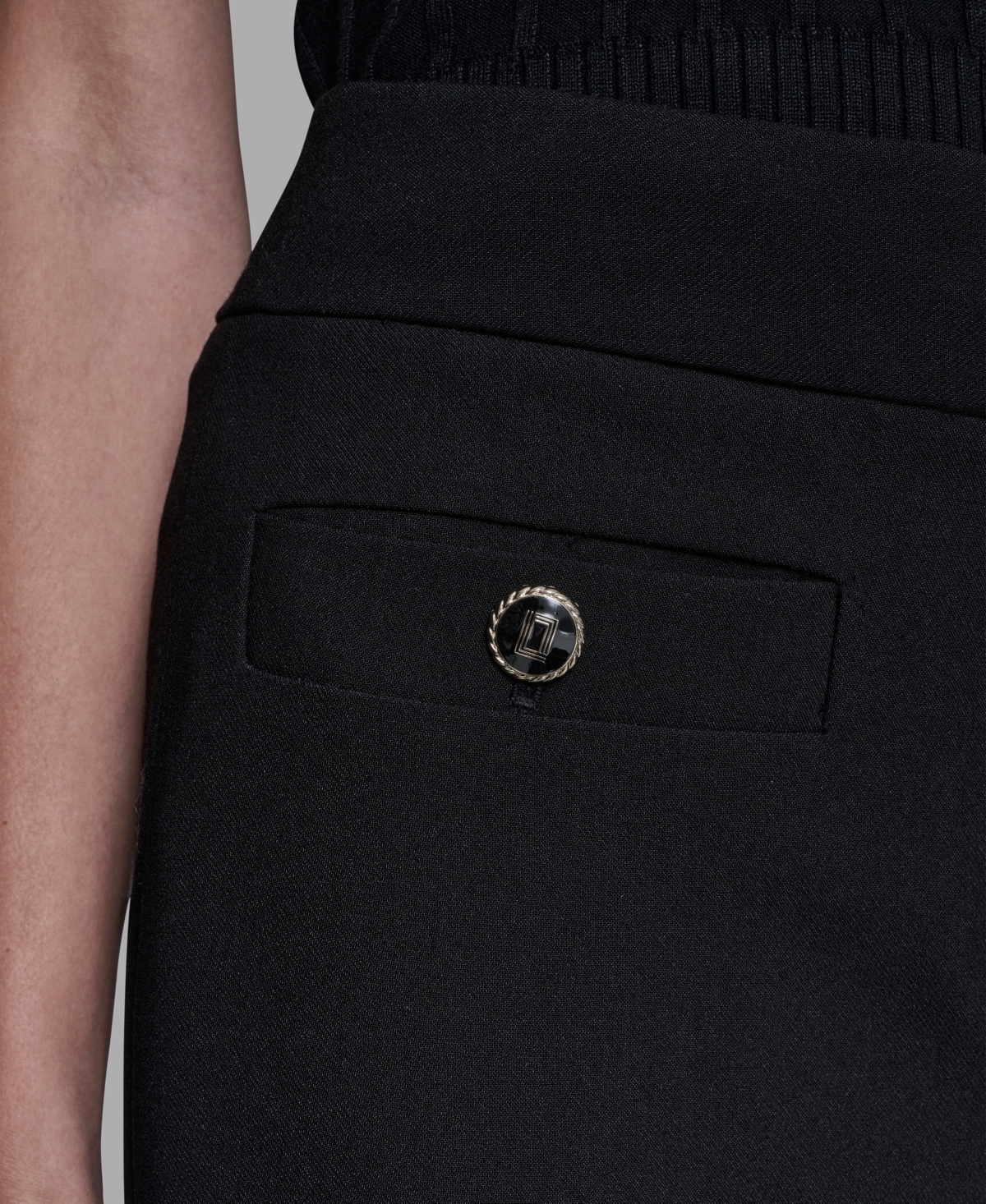 Karl Lagerfeld Women's Wide Leg Pants In Black