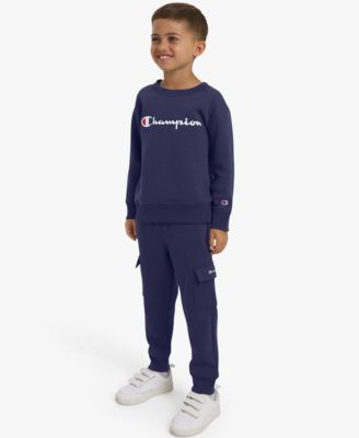 Boys' 4-7 Crewneck T-Shirt and Pants, 2-Piece Set
