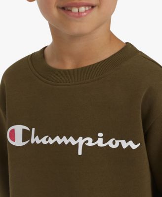 Boys' 4-7 Crewneck T-Shirt and Pants, 2-Piece Set