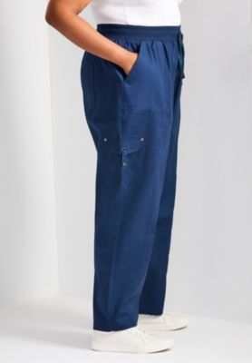 Women's Plus Size Cotton Cargo Pant