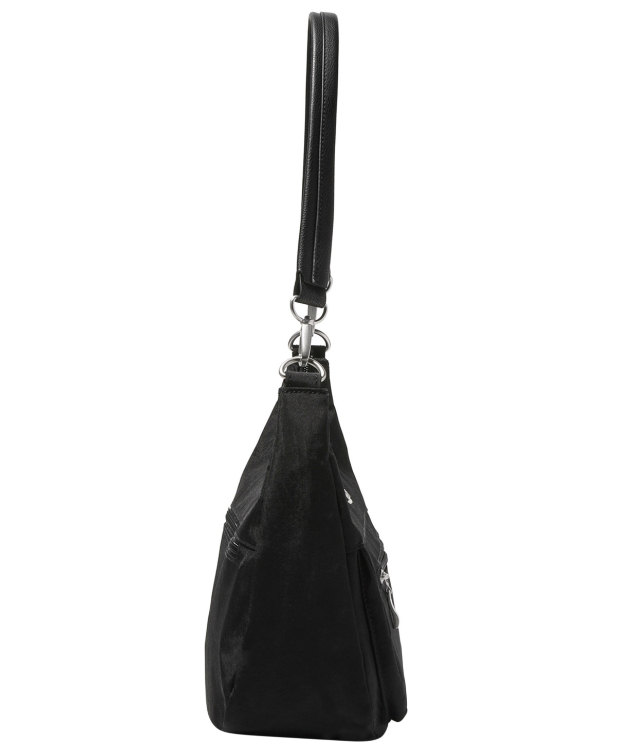 Baggallini Pocket Half Moon Bag In Black
