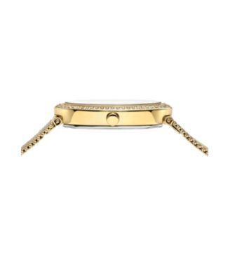 Women's Eloise Watch with Topaz Gemstone and Mesh Stainless Steel Bracelet 1352BELS