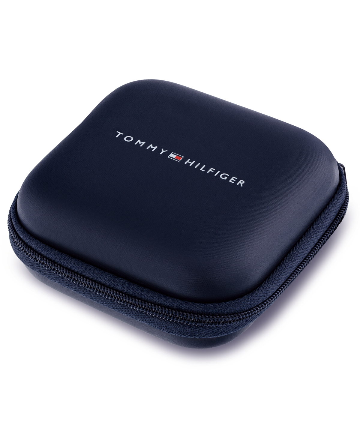 Tommy Hilfiger Men's Brown Leather With Stainless Steel Braided Bracelet