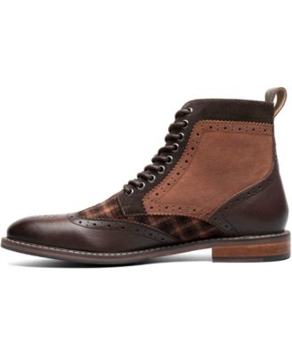 Men's Finnegan Wingtip Lace-Up Boots