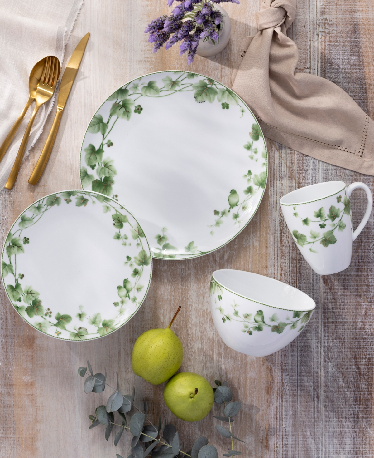 Noritake Ivy Whisper 4-pc. Place Setting, Service For 1 In Green