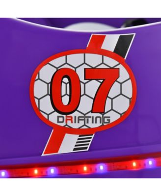 12V Electric Kids Ride On Bumper Car with Flashing Lights for Toddlers