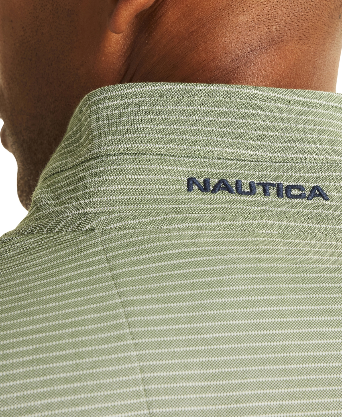 Nautica Men's Striped Quarter-Zip Sweatshirt