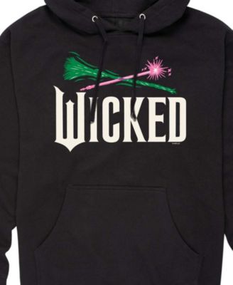 Men's Wicked Part 2 Broom and Wand Logo Long-Sleeve Pull-On Hoodie