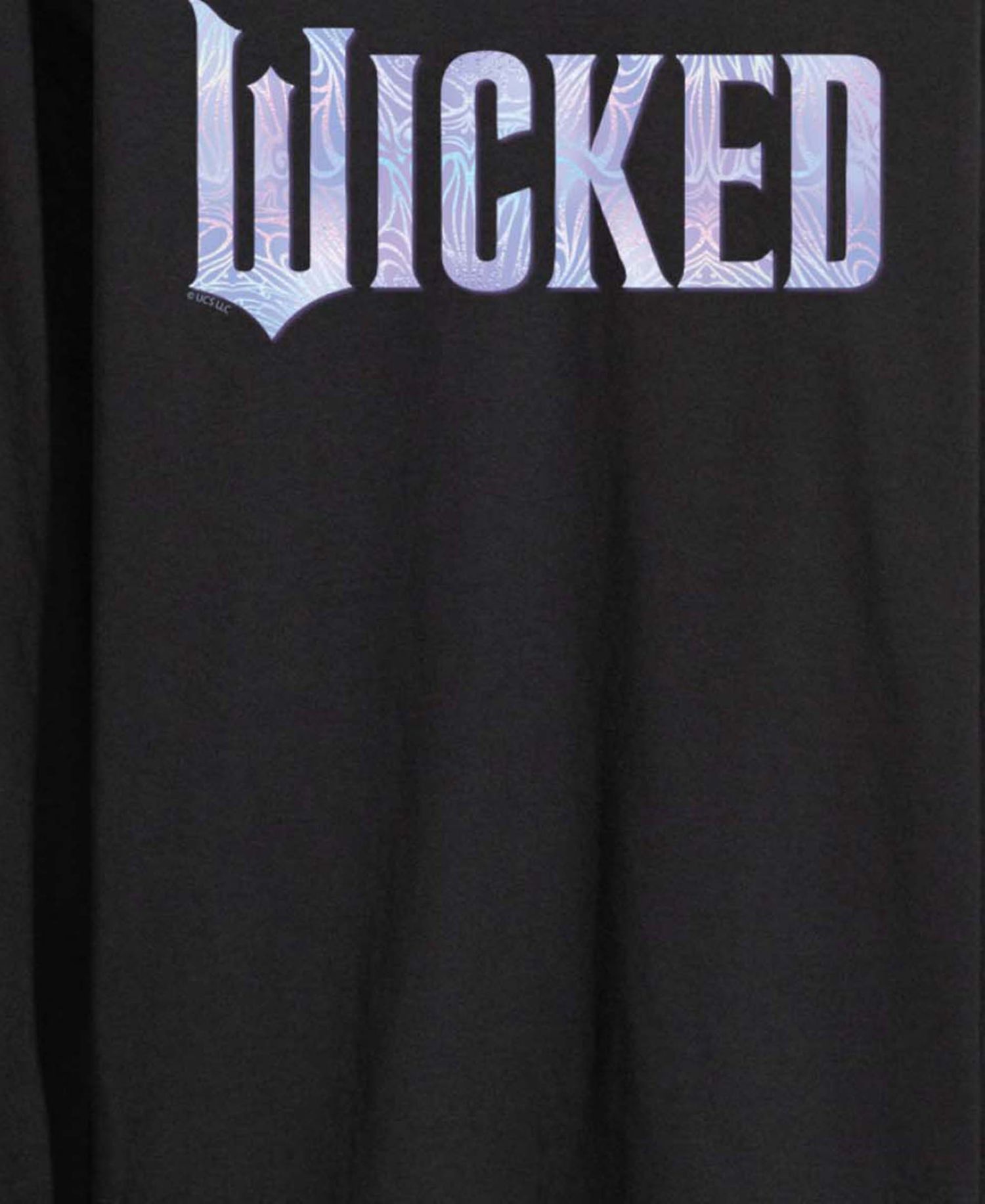 Men's Wicked Part 2 Sparkle Logo Graphic Printed Long-Sleeve T-Shirt