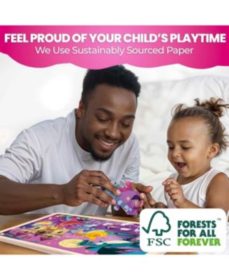 4SET 24 Pcs Wooden Puzzles for Kids Ages 4-6