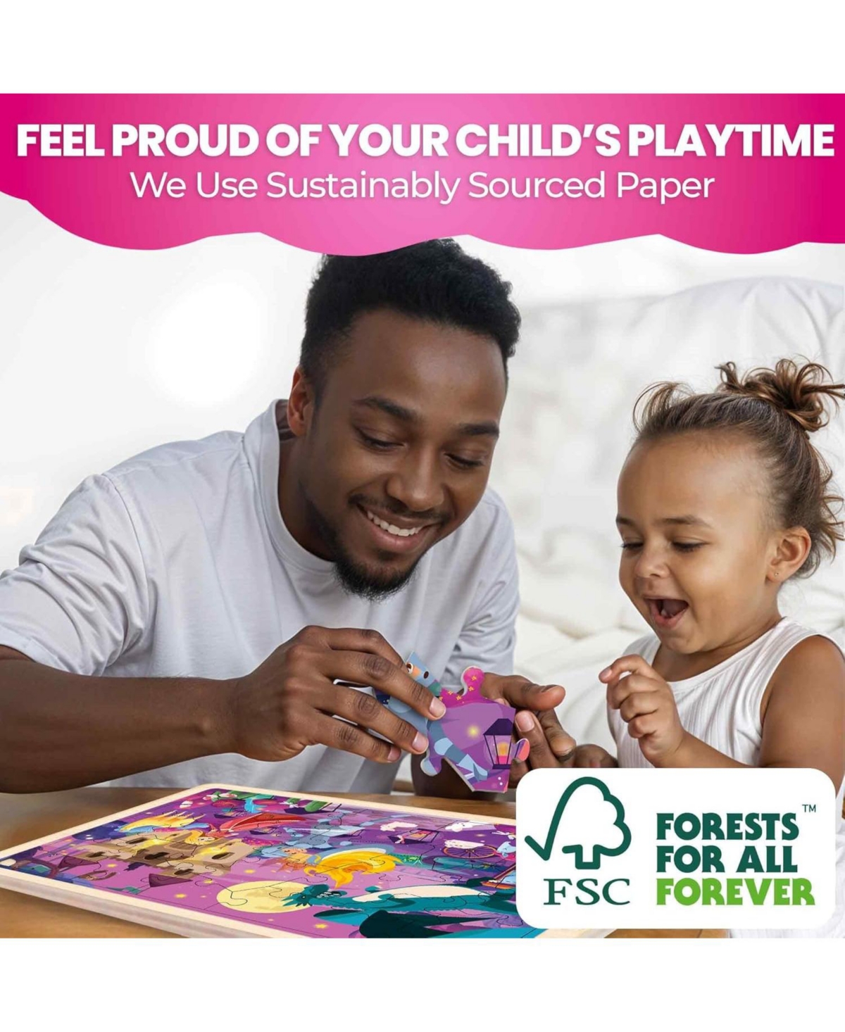 Quokka 4SET 24 Pcs Wooden Puzzles for Kids Ages 4-6