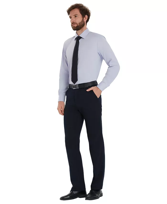 Men's Solid Slim-Fit Dress Shirt - thumbnail 3