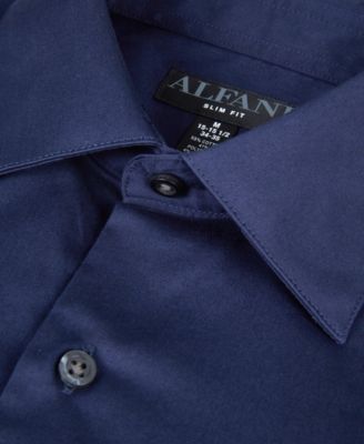 Men's Solid Slim-Fit Dress Shirt