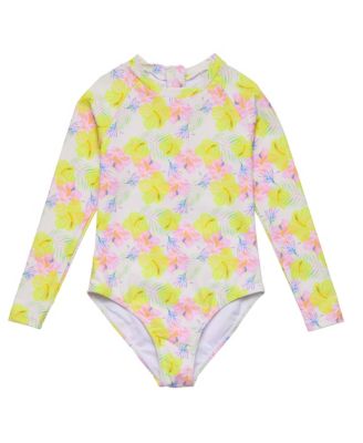 Big Girls Aloha Vacay Recycled LS Surf Suit