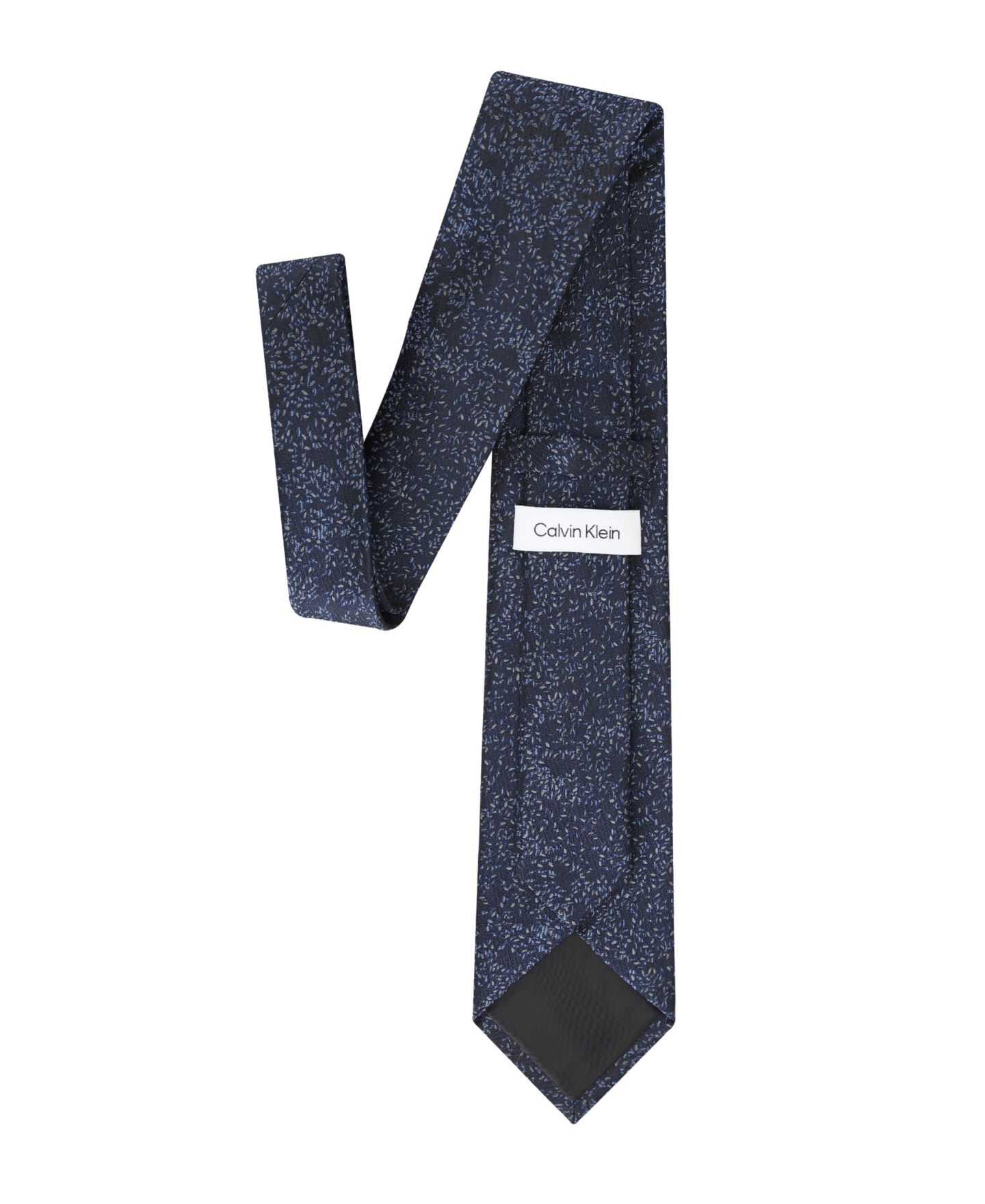 Мужской галстук Calvin Klein Jean Floral Pattern Tie, цвет: Тёмно-синий — фото 3